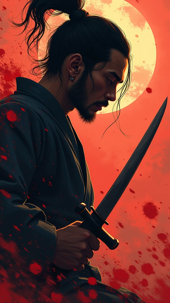 Battle闘。Japanese style。knife。Battle。cool。fire。