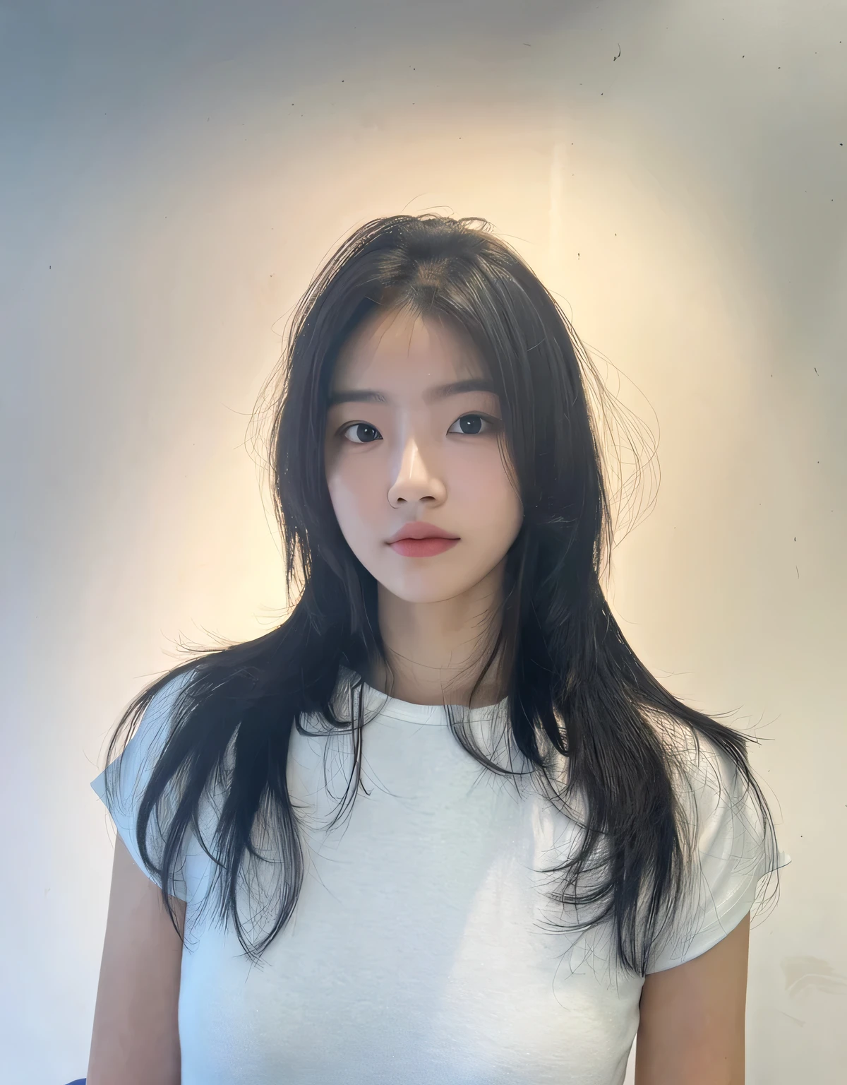 best quality, photo realistic, 8k, Masterpiece, Portrait: 1.3, photo realistic, hyper realistic, Sharp Focus, looking at viewer, light on face, real texture skin, detailed eyes, detailed face,(Keep your hairstyle the same), cinematic lighting, 8k, UHD, retina, masterpiece, accurate, anatomically correct, textured skin, 28 year old Korean woman