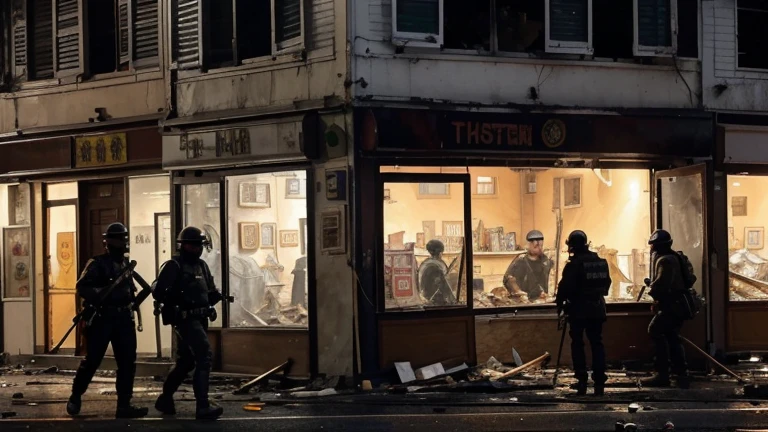 The happiness and peace of the common people stopped a little due to attacks on various establishments, house looting and arson till evening.