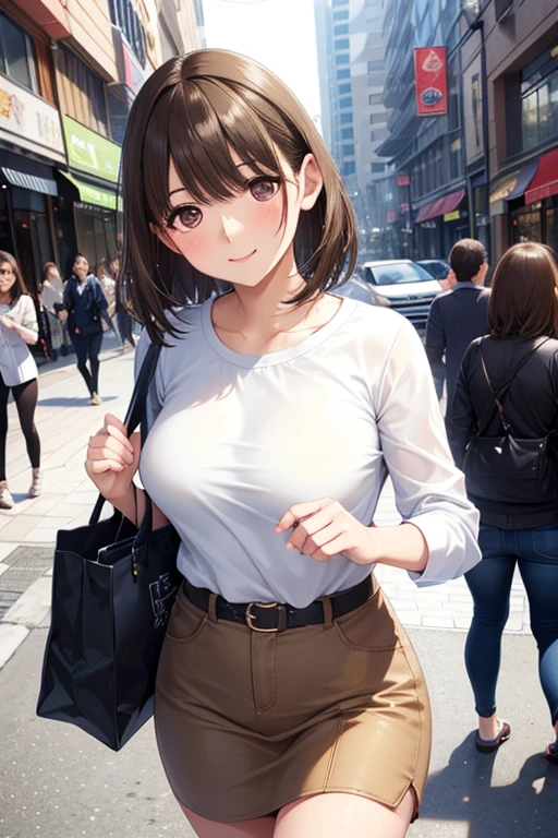 anegasaki nene、Shiny brown hair, short hair, (Beautiful brown eyes、Sparkling eyes, Fine grain)、smile、Ultra-detailed eyes、Highly detailed face, Highly detailed eyes,



Only one female, (Explore the city), (Stylish clothing) (Fresh and sporty clothing), Mature Woman, /(Dark brown hair/) bangs, 優しいsmile, (Masterpiece Top quality:1.2) Delicate illustrations, super detailed, breasts break (carrying a designer bag) break (Populated downtown) Outdoor, noon, Crowded, Detailed Background