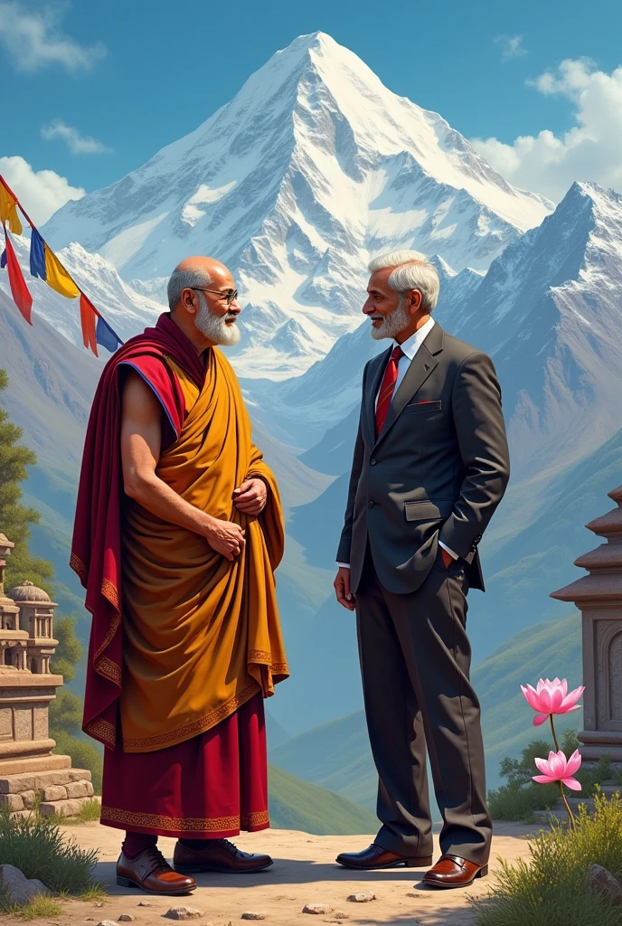 India and Tibet diplomatic and cultural relations symbolic