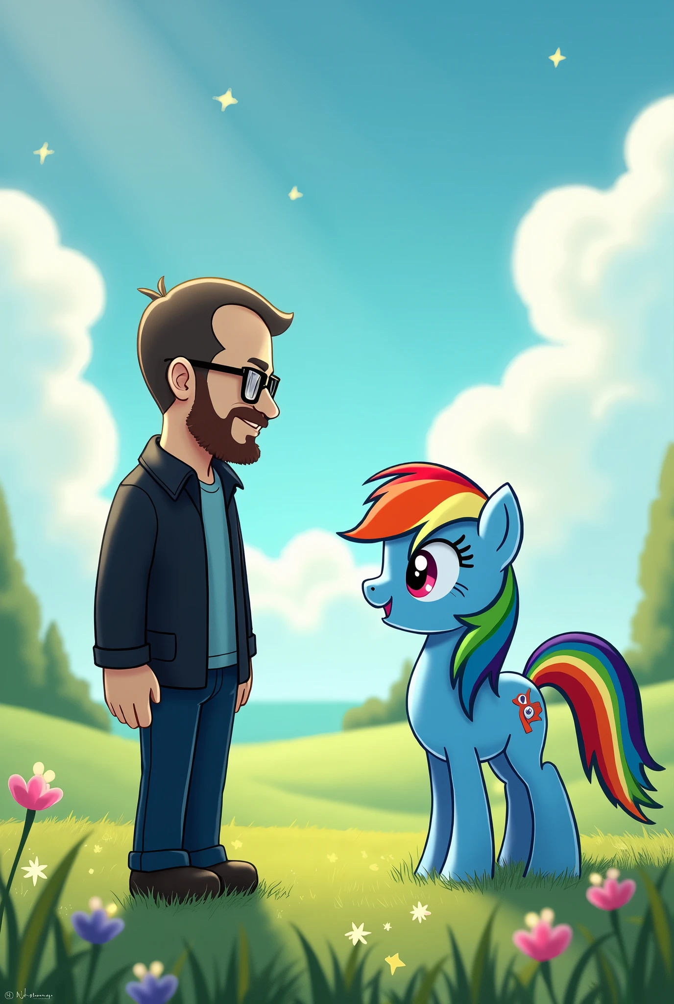 Walter white and rainbow dash talking