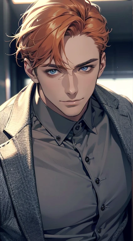 (best quality,4k,8k,highres,masterpiece:1.2),ultra-detailed,(realistic,photorealistic,photo-realistic:1.37),1 man,31 years old,mature man,very handsome,without expression,smile,short grey b
Orange hair,blue eyes,penetrating gaze,perfect face without errors,imposing posture,businessman,office background,cinematic lighting,hdr image