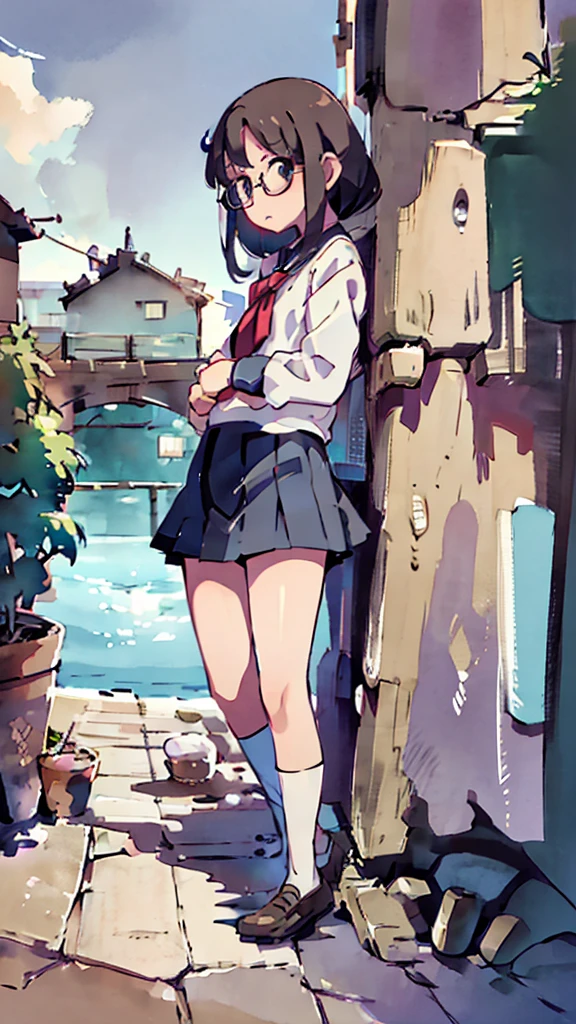 (best quality, masterpiece, perfect face, beautiful and aesthetic:1.2, colorful, highest detailed face), 1girl, aqua eyes, ass, autumn, (wide hips), (((accidental exposure))), blue sky, breasts, cloud, day, depth of field, lace, lace trim, looking at viewer, looking back, multicolored hair, outdoors, tree, ((hearts mesh panties)), park, pleated skirt, (((japanese school uniform))), short hair, shoulder bag, (skirt), sky, solo, tree,((((embarrassed), blushing))), (official art, extreme detailed, highest detailed)