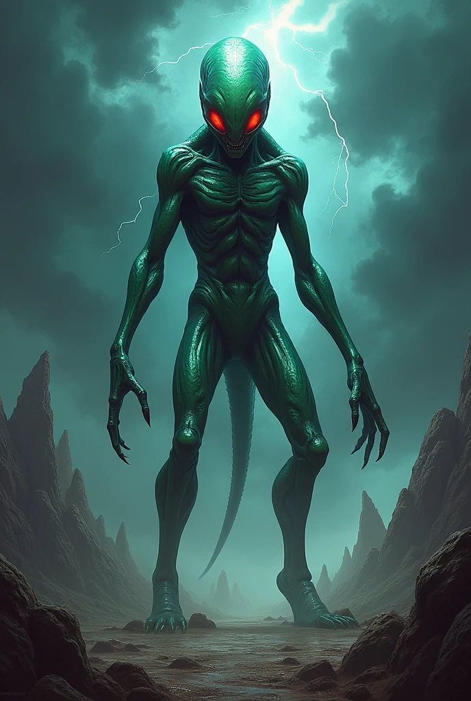 create a picture of an alien
I'd like another option that's more intimidating