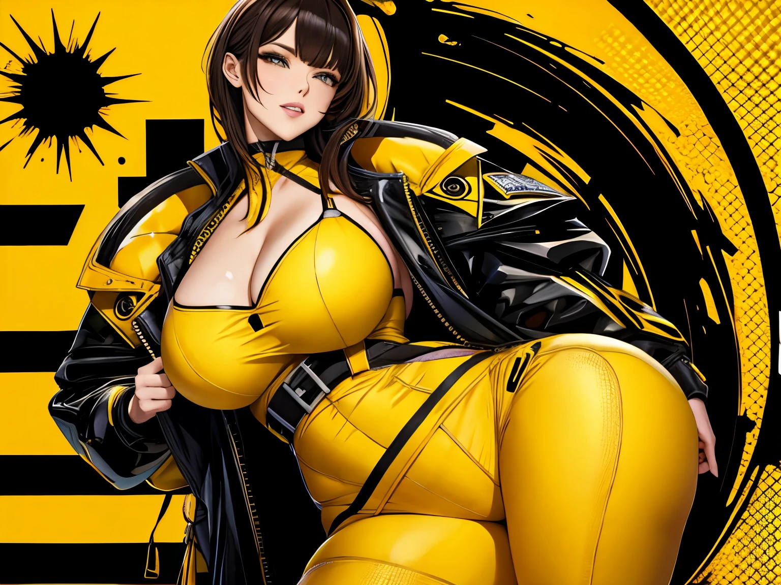 yellow and black