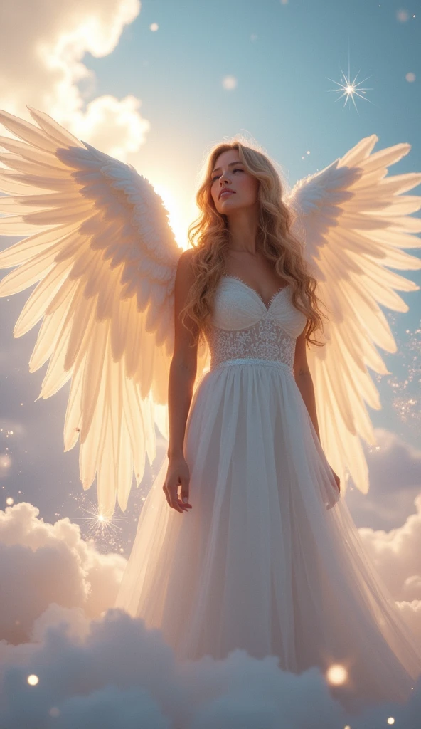 A beautiful angel gazing at you with loving eyes.