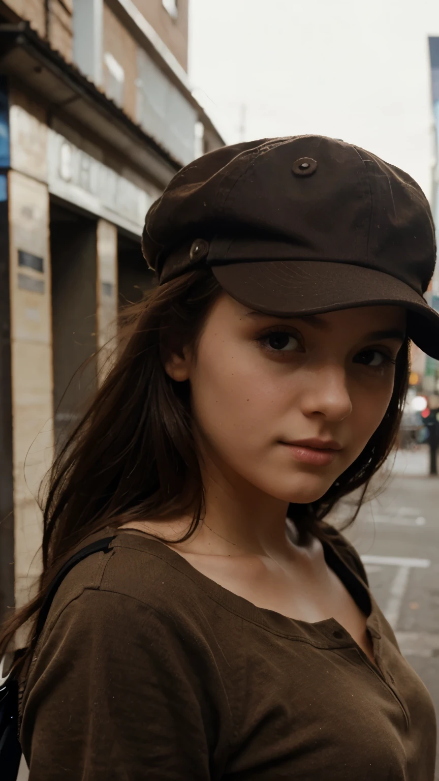 Girl Brown with Cap