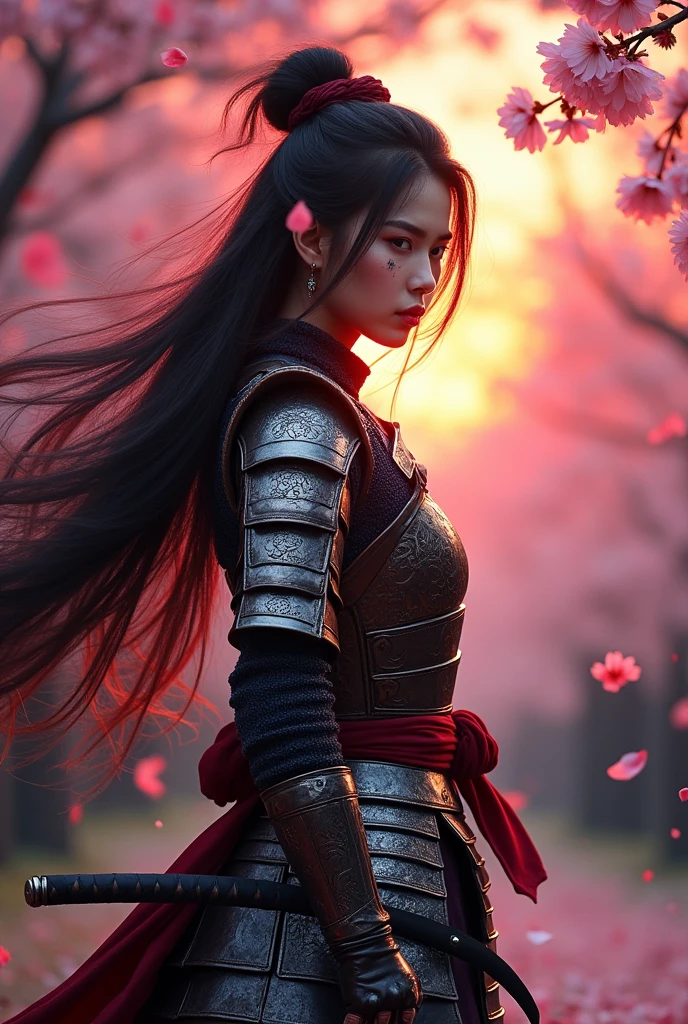 Samouraï warrior girl