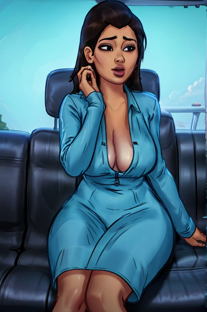 blowjob inside the car sitting