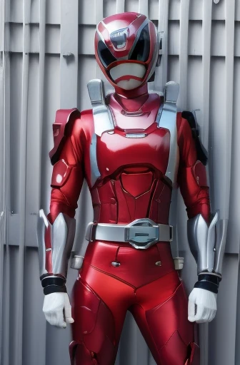 Power ranger suit, handsome and cool young boy, tall, slim and muscular