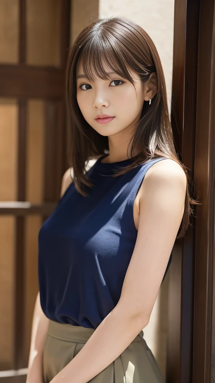 頭から膝までのポートレート、((傑作))、((最高品質))、写真、現実、高画質、高度な被写界深度、それに慣れる、リアルな照明、愛嬌のある笑顔、美しい40歳、繊細な特徴、ショートヘア、リアルな背景とアクセサリー、大きくて柔らかい胸、大きく勃起した乳首の形が分かる、セクシーな唇、スポーツジム、胸の丸みと柔らかさを際立たせる水色のスポーツブラ、丸いお尻、むっちりな太もも、パツパツな水色のレギンス、明るい笑顔、足の間、壁にもたれて立つ、