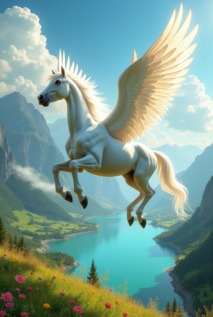 In addition, exactly the same but with the horse Pegasus