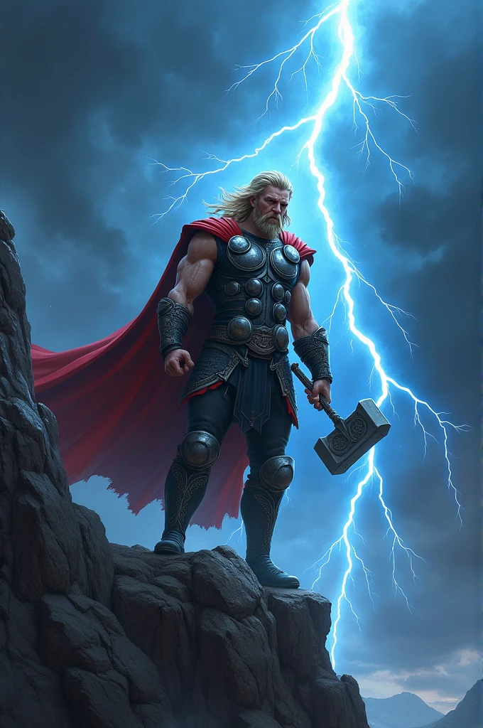 Thor with lightning 