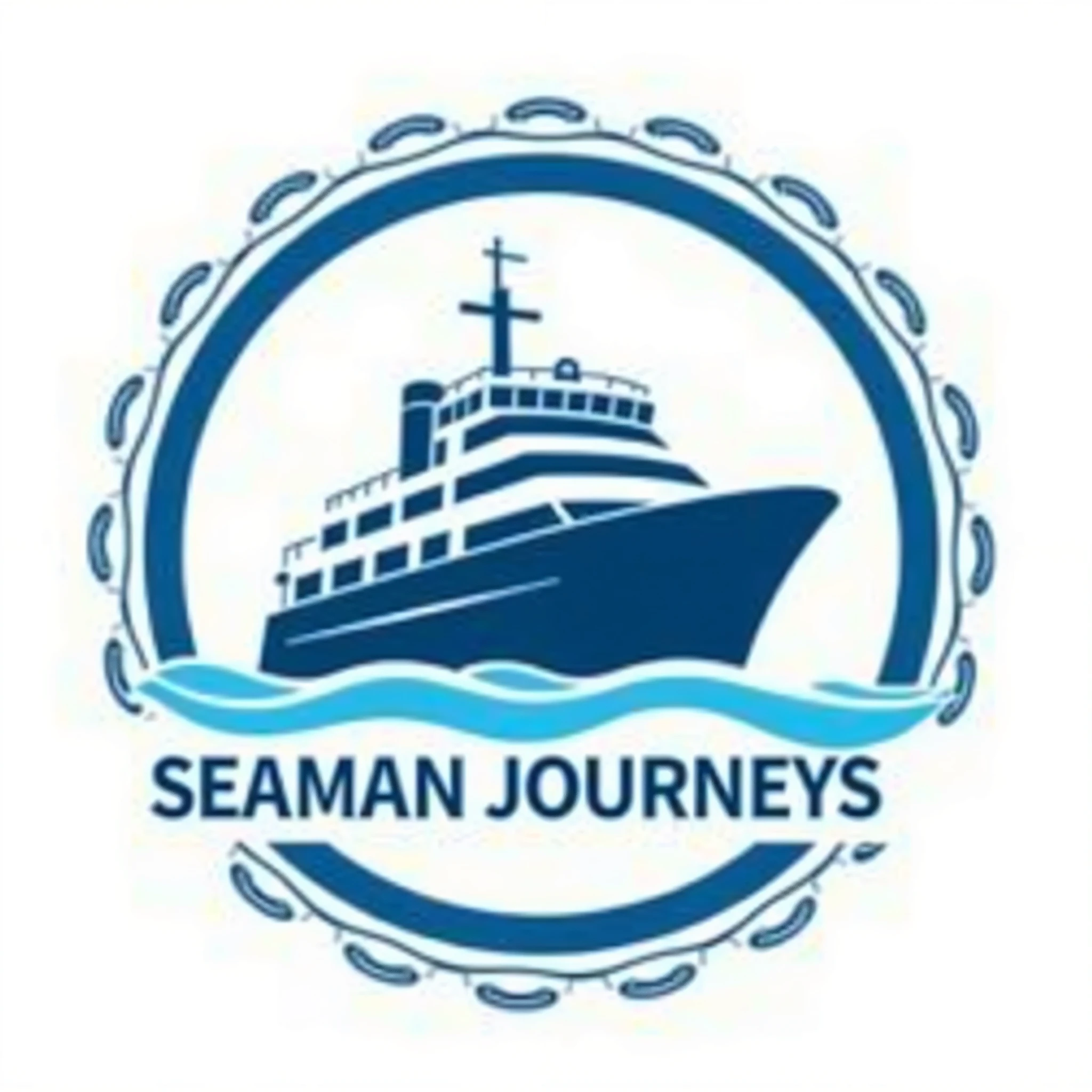 Creating a detailed prompt for a graphic designer to design a logo for "Seaman Journeys" involves outlining specific elements and theme guidelines. Here’s how you can structure the prompt:
---
### **Logo Design Brief for “Seaman Journeys”**
#### **Color Scheme:**
- **Primary Colors:** Shades of blue (navy blue, sky blue) and white.
#### **Theme:**
- **Nautical and Cruise Ship Adventure**
#### **Design Style:**
- **Digital Art Style:** Clean, modern, and vibrant digital illustration.
#### **Main