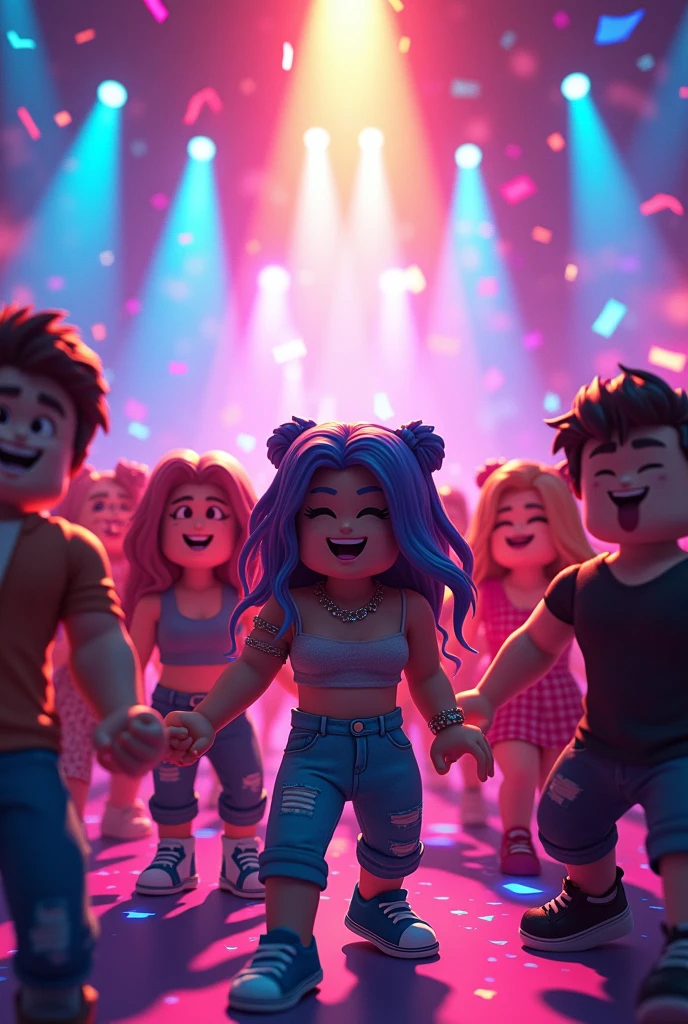 CREATE AN ICON FOR MY ROBLOX GAME AND MAKE IT PARTY STYLE WITH DANCING CHARACTERS AND MAKE IT ADULT-THEMED