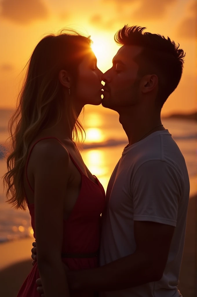 Younger couple fuck at romantic time 