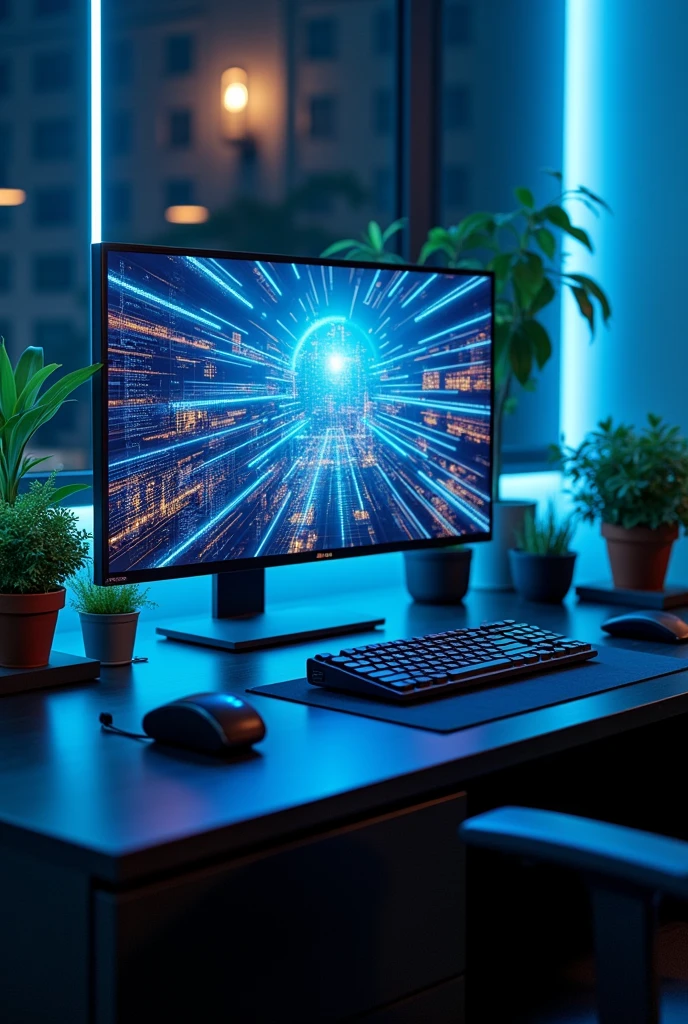 a computer that has a screen in front of its screen. the second screen is split into 2. each side of the second screen can flip outside in a horizontal way.