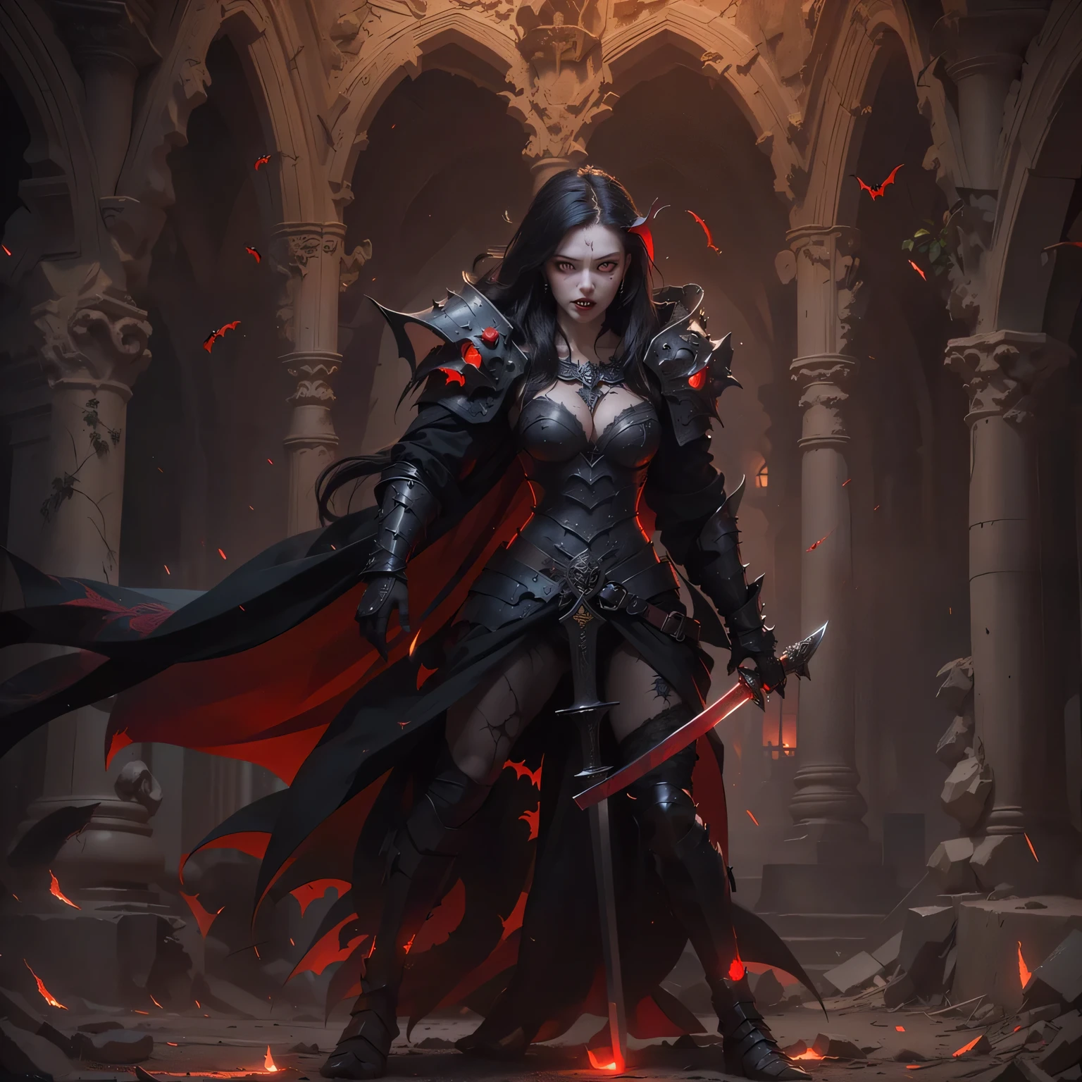 arafed image of a demonic woman with a sword and a demon mask, dark fantasy style art, diablo digital concept art, dark fantasy concept art, diablo concept art, blood knight, dark concept art, dark fantasy artwork, dark fantasy character design, dark fantasy art, epic fantasy digital art style, dark soul armor concept, dark armor, dark soul concept, sexy, lewd, evil goddess