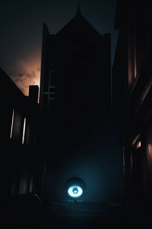 ghost men,dark hut,black eyes,(big eyes:1.5),horor,dark,curse,black hund,monster,dead,japanese horor style,hyper realistic,retro,1980s,break in the city,midnight,building,
