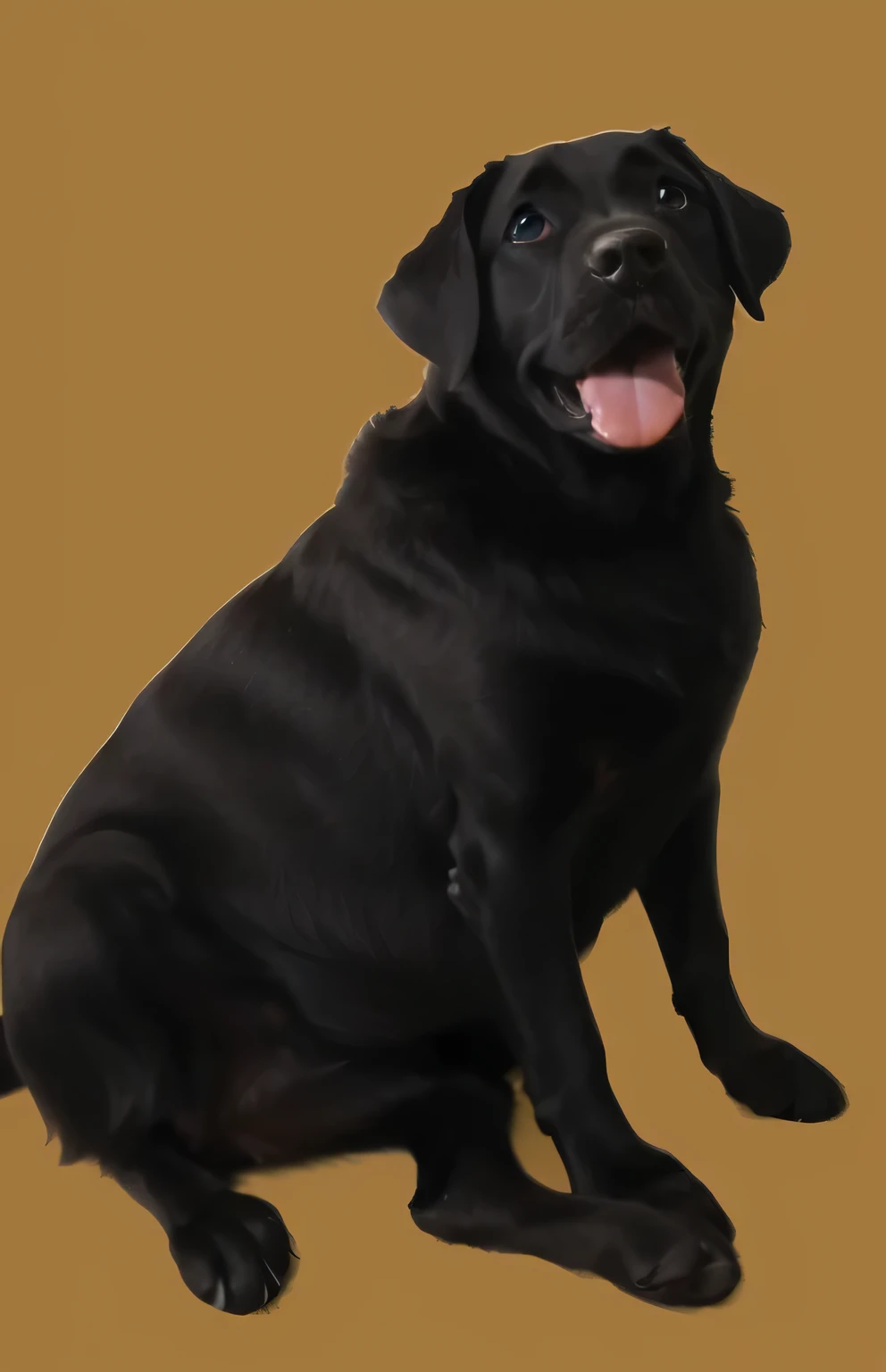 a very cute furry dog, hairs drawn like cartoon, perfectly drawn eyes, eyes like a cartoon drawing, beautiful eyes, perfect eyes, she is very happy, she is smiling, the image is very detailed