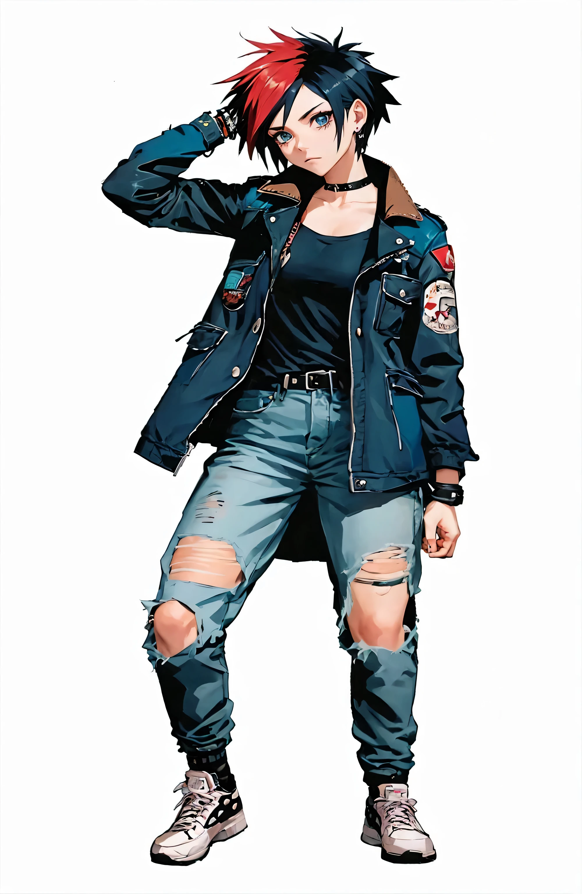 Rock punk style character