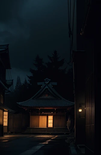 ghost men,独奏,dark hut,black eyes,(big eyes:1.2),horor,dark,curse,black hund,monster,dead,japanese horor style,hyper realistic,retro,1980s,break in the city,midnight,building,