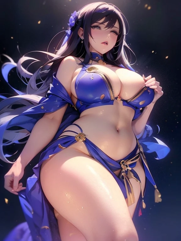 high quality,HD,16K,Sharp Line,1 Girl,fantasy, （Fire Spirits）,Pretty Face, Large Breasts, Beautiful legs,In the mountains,Focus Girl,detailed Pretty Face,Detailed clothes,beautiful eyes,Cool,Sexy,Dynamic Angle,穿着华服的神明Strike a pose拍照, Ancient mysterious sexy goddess, Traditional beauty woman, Beautiful female warrior god of war , Beautiful sexy goddess, Gorgeous role-playing, high, Beautiful young girl, Beautiful woman, 华丽Beautiful woman, Complex clothing,Chinese Mystical Aesthetics, Beautiful Asian ancient mysterious girl, Extremely detailed shot of the goddess, Jaw-dropping sexy beauty, Big breasts deep neckline sexy belly button（butt), (bedroom), (Sexy Girls), masterpiece, best quality, Bangs, blush, Chest, clavicle, Eyebrows visible through hair, (Gradient red and gold hair), Jewelry, Long hair,Bright Eyes, ring, (solitary), illustration, fashionable, miss, Strike a pose, background, element, confident, Express, Accessories, majestic, striking, key point, Dynamic poses, ((plump)), (black))Woman in transparent dress,Viewer,(((Full breasts, Keeley University))),Slim waist,(Navel exposed,Bare waist), Long hair, extreme detailed details, 详细的fantasy艺术, Stunning character art, Beautiful and exquisite character art, Beautiful transparent dress, Very detailed, Large Breasts，Chest，Golden ratio figure，Beautiful figure，Ultra wide-angle shooting，Full body shot拍摄，Body close-up，Full body shot，Wearing a pleated tulle skirt，柔和动漫illustration, 柔和的深色background，Fujifilm XT3 Clear focus, f 5.6, High Detail, Clear focus,(Wearing openwork clothing),, (Natural light), (Tempting)translucent, Good velvet quality, Compared, Divine Light,, Silver hair, 天空background, Absolute Strength,Female Shinmei，穿着性感丝绸的Female Shinmei,，Large Breasts，Chest，Golden ratio figure，Beautiful figure，Ultra wide-angle shooting，Full body shot，Body close-up，Full body shot， Wearing a tulle dress, Model shooting style, Large Breasts，饱满Chest，Golden ratio figure，Beautiful figure，(Extremely detailed CG 8k wallpaper unit), The most beautiful artistic photos in the world, , 8K 超HD, ) on the beach，Sexy lazy posture，Sexy seductive expression，best quality,masterpiece,Ultra-high resolution,(Practical:1.4),original photo,Ultra-high resolution