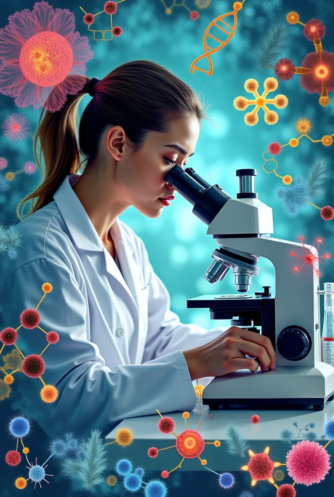 Create a collage about the contributions of medicine in biochemistry