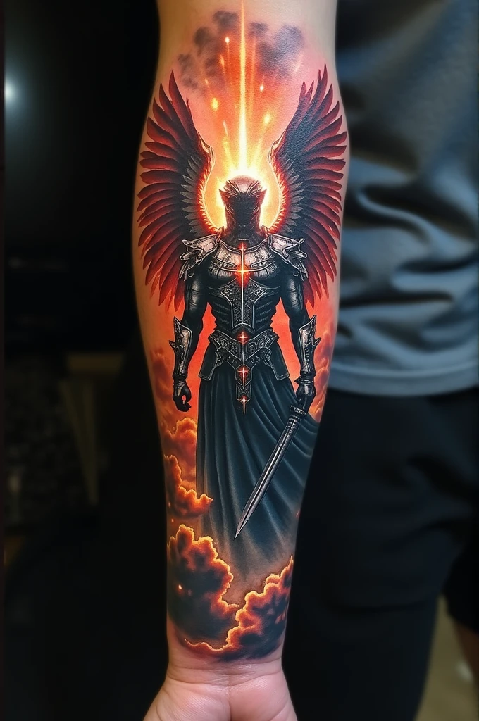 Tyrael arm tattoo