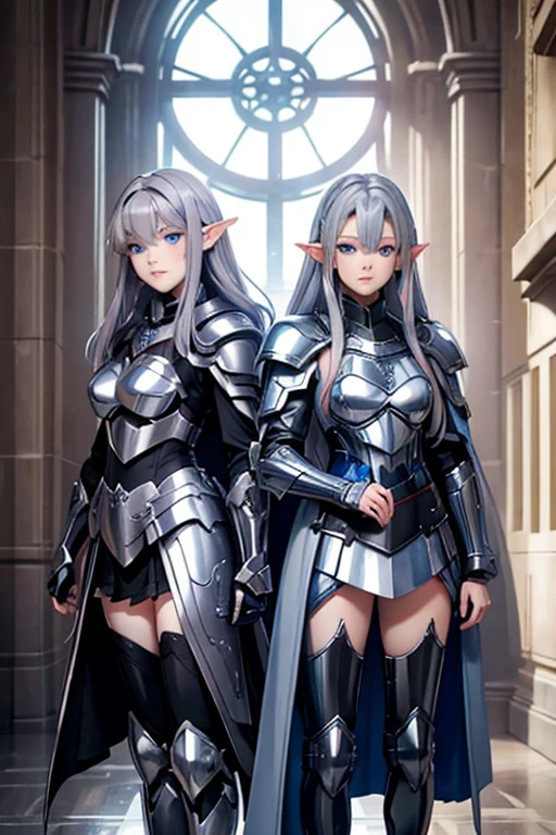 woman in armor, magical knight, gorgeous female paladin, beautiful female knight, female knight, alluring elf princess knight, armor girl, of a beautiful female knight, 2. 5 d cgi anime fantasy artwork, epic fantasy art style hd, girl in knight armor, elf princess knight, fantasy paladin woman, (burning medieval city in the background), (war)