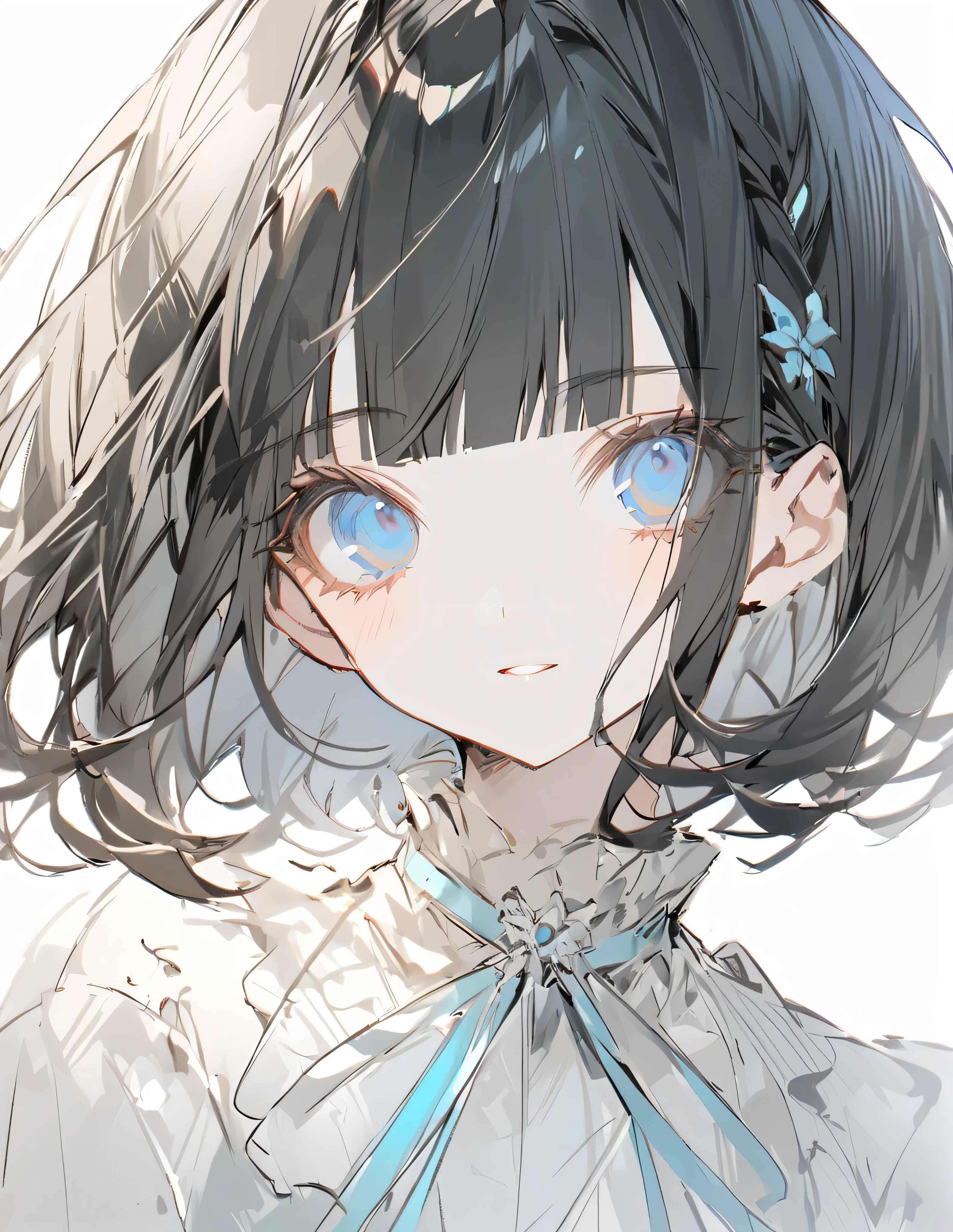 魔法学園でblondesのが食堂でオムライスを食べる(Sketches), (Open Close), (Small body), (blondes:1.5) (Short Bob Hair:1.4), (Blue eyes)(Blunt bangs:1.3)