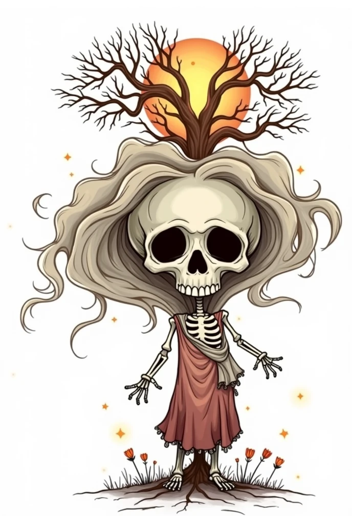 Sad from inside out 2 is  skeleton 