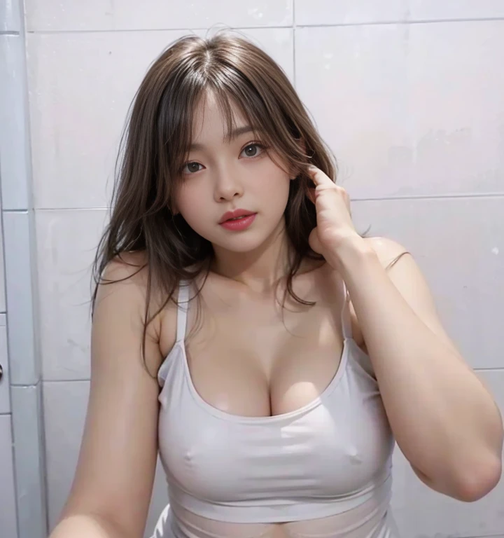 (8K、RAW Photos、top-quality、masterpiece:1.2),(change background, decorate background),(realistic、Photo realistic:1.37),1人, Asian women, 38 year old, femele, In a luxurious room with a panoramic view of the night view of Tokyo, natta, profetional lighting, Photon mapping,curvy nearly chubby, Attractive eyes, eyelashes,(Live-action realistic style),Extremely beautiful face、large breast, very very gigantic ,ultra gigantic 、See-through bra with a very big breast size,gals,Lots of lashes, pitch red lipstick, little pubic hair, the lower abdomen bristles, beautiful realistic white skin, My breast are double size and are about to spill out of my bra, I have one mole on my left boob, transparent clothes, see through panty, long wavy hair, to stand,,Make eye contact with your audience, Do erotic poses that you can do while standing, fantasy background, change background