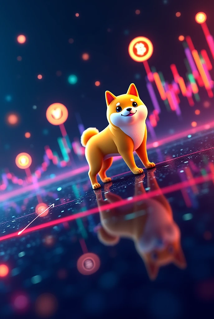 Make a dogecoin price chart presenting some buying points;