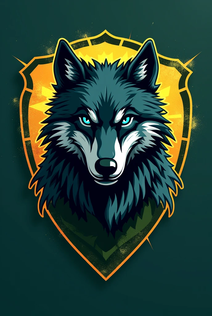 Deportivo Montalvo football logo with a wolf