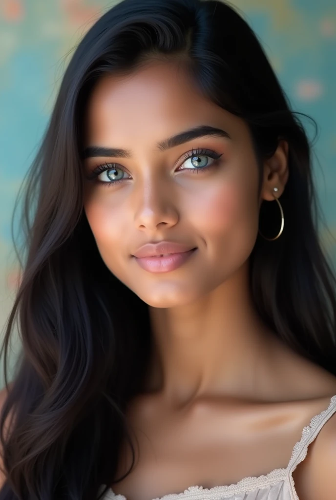Indian girls 18+ White skin blue Eyes Real look. Passport size photo