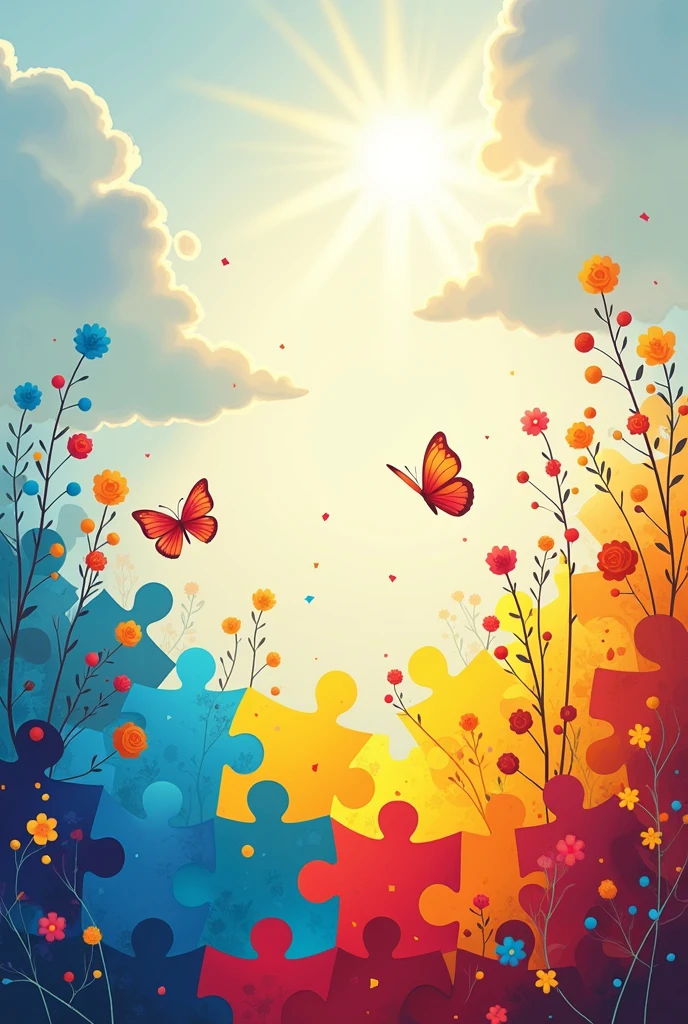 Create a background related to Autism