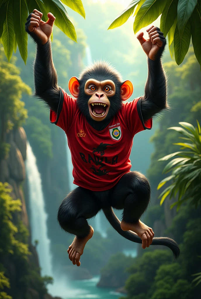 Brave Flamengo monkey