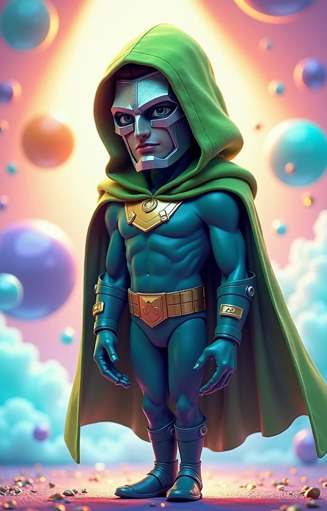  Sad from the cartoon inside out wears doctor doom dress
