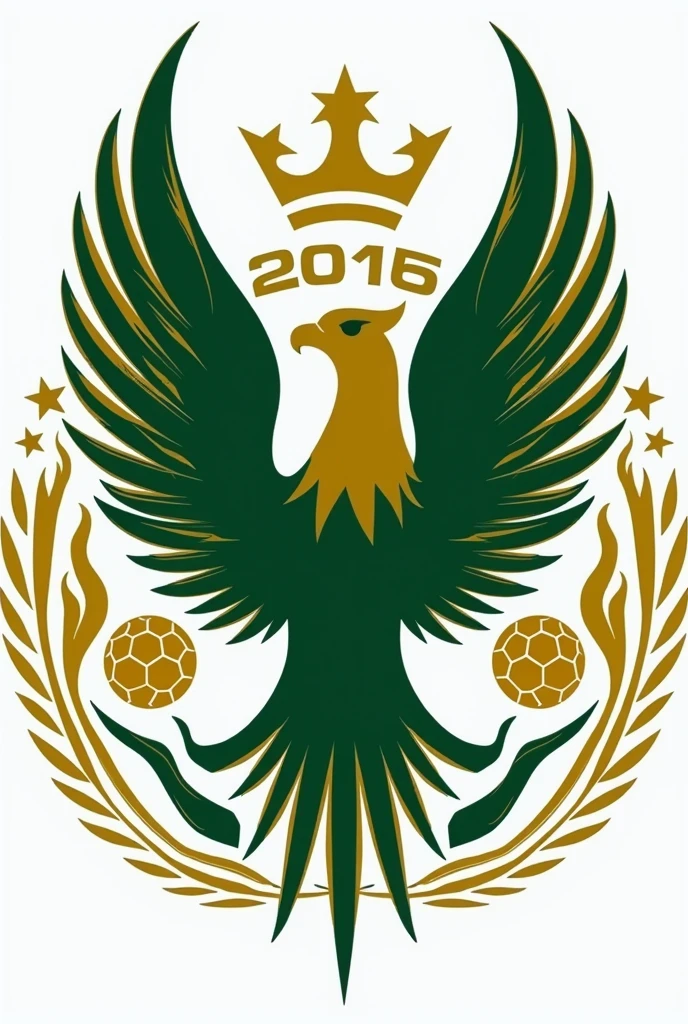 Sports Montalvo soccer team logo with an eagle