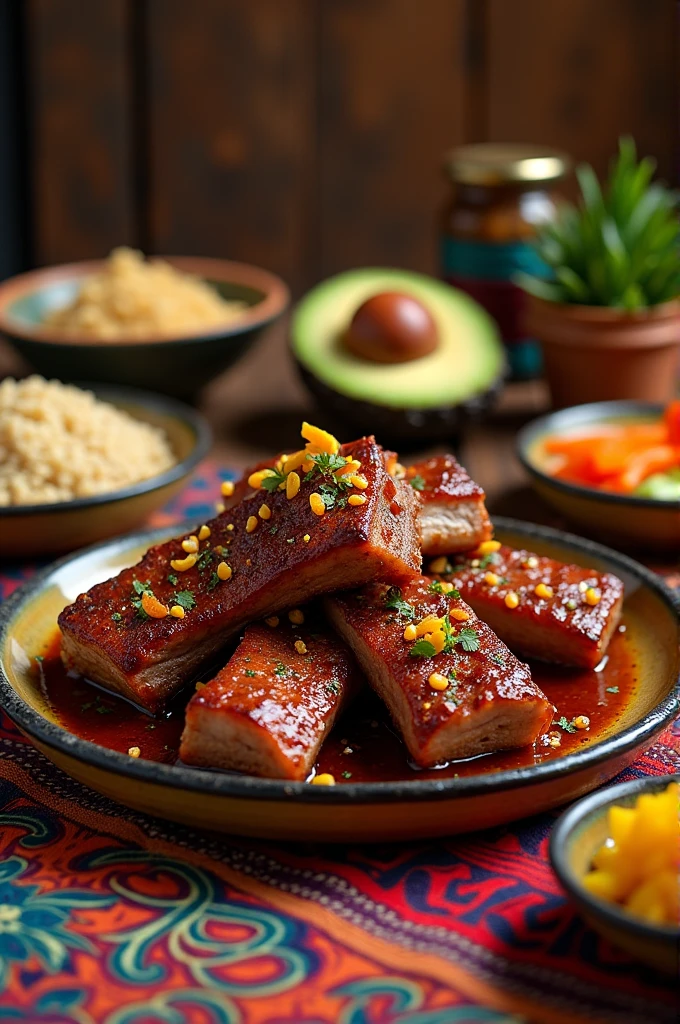 Bolivian pork ribs dish