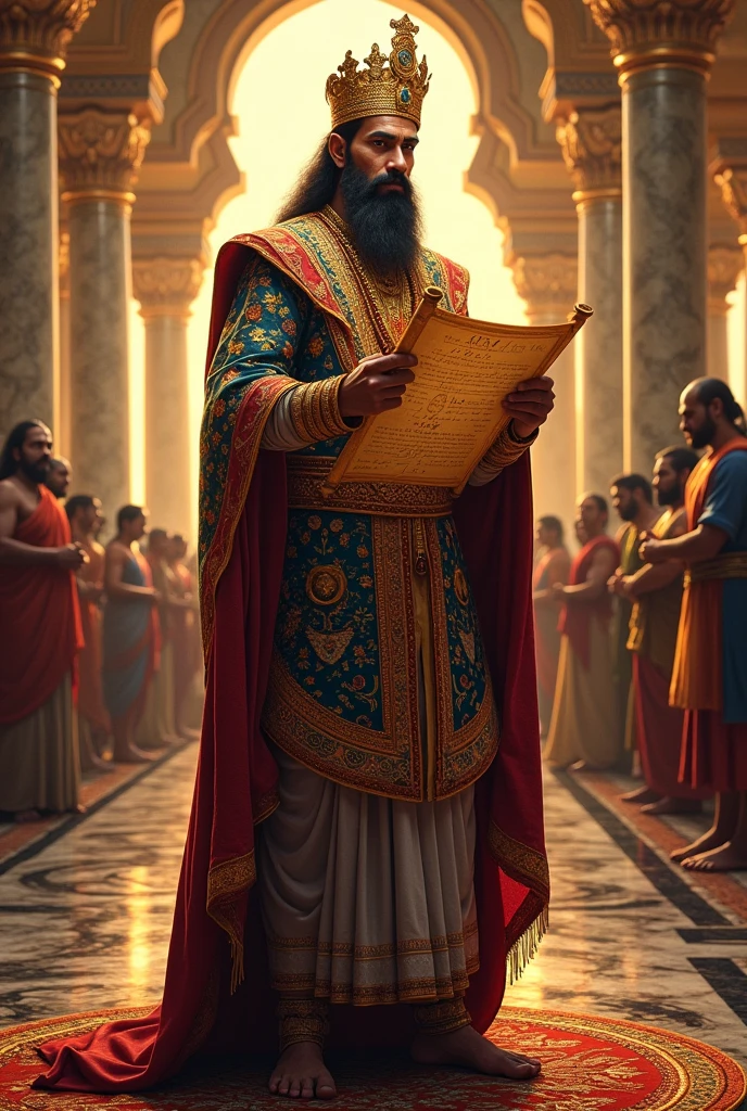  Indian King with knowledge in maths