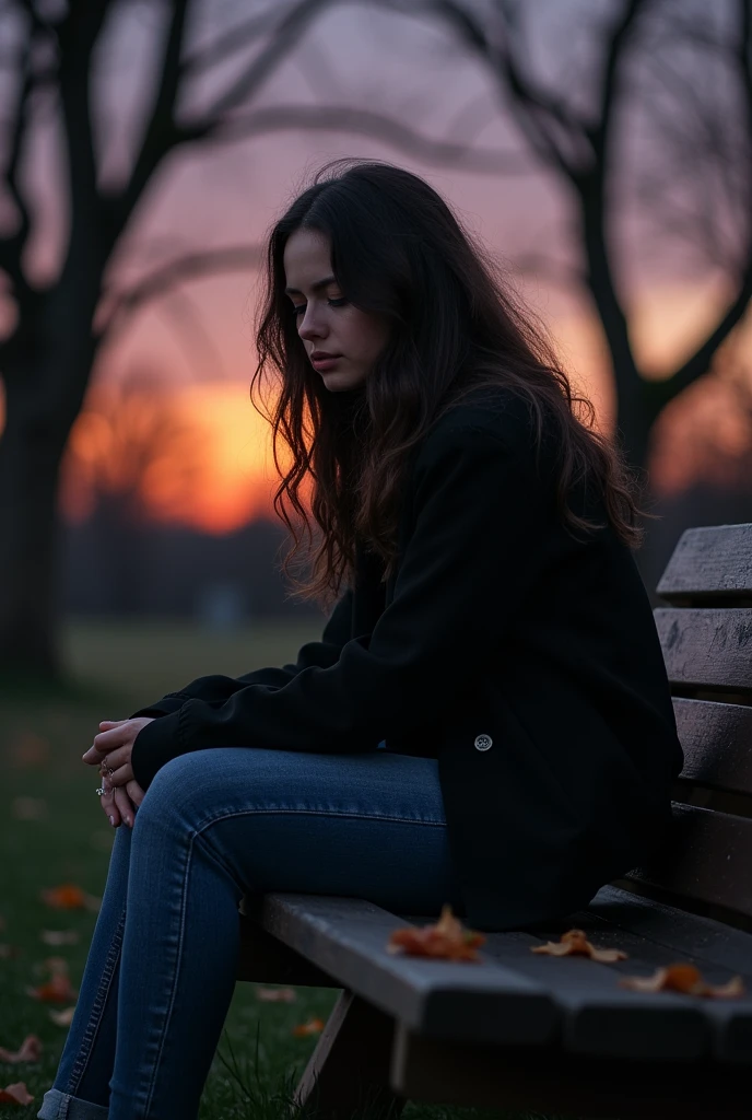 A woman full of sadness , mix feelings. Looking for hope, closed eyes 