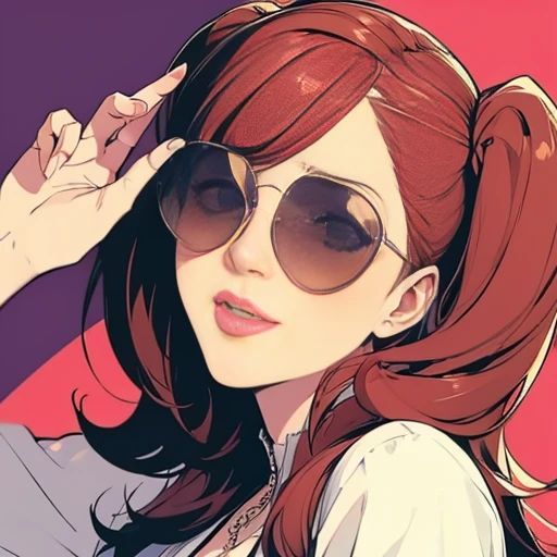 , A girl , ((((onry one Sunglasses)))) , Putting on sunglasses
