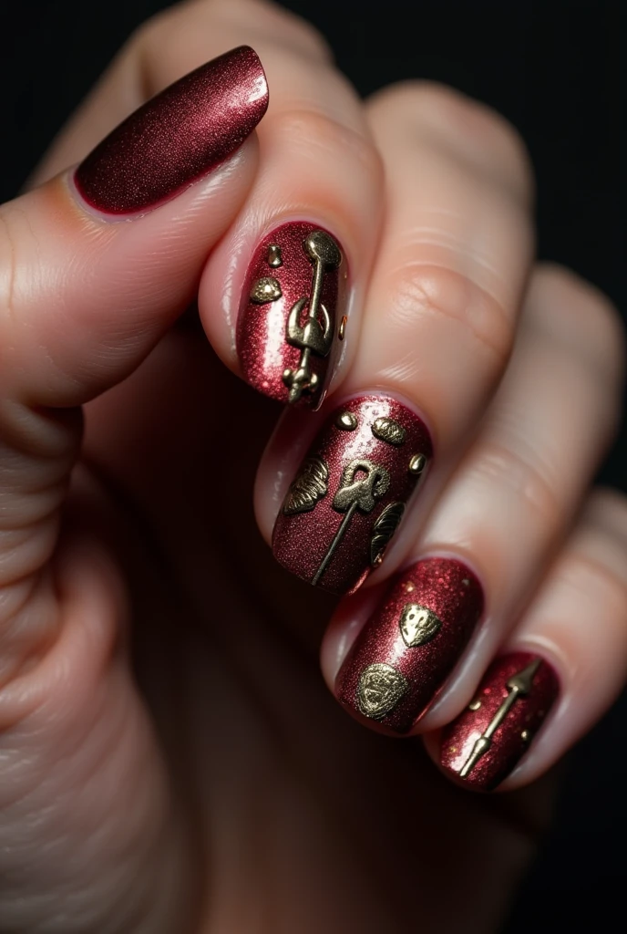 Ares inspired nails