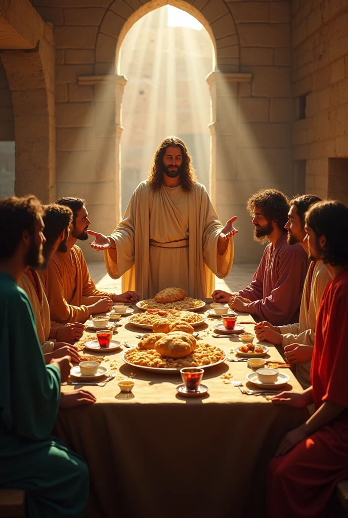 ‘இறை உணவு
நிறை உணர்வு’
Pictures according to bible with jesus and his disciples