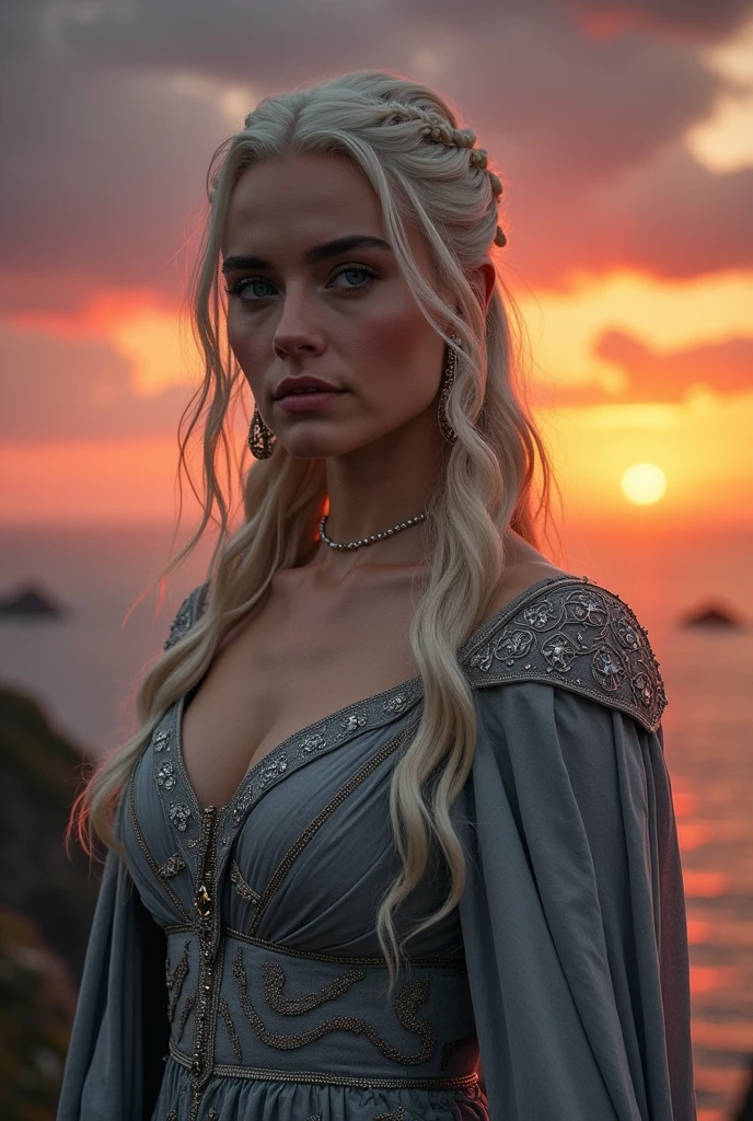 Emilia Clarke, daenerys targaryen, game of thrones , ultra realisitic, Photorealist