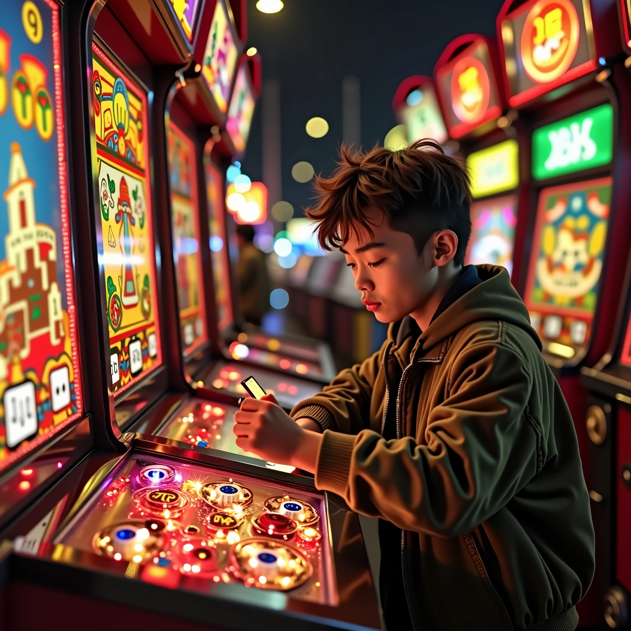A mere idiot who plays pachinko is making a music video.