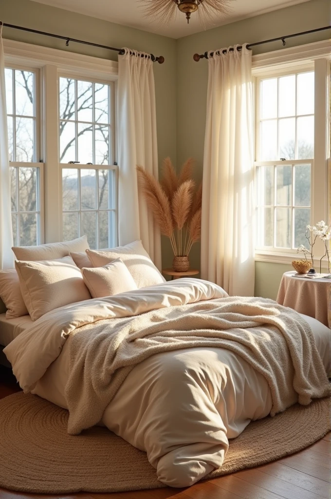 Dream room with bed without anyone 